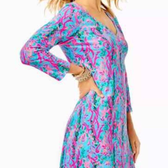 Lily Pulitzer Tessa Dress Seaweed Samba Size XXS NEW - Picture 2 of 11
